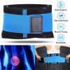 Unisex Back Support Belt Lumbar Lower Waist Brace Wrap Band Double Adjustable Pain Relief Sports Strip Trimmer for Back Pain, Herniated Disc, Sciatica