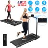 2-in-1 Under Desk Folding Treadmill Foldable Walking Pad with Remote Control Wireless App Control Free Installation Jogging Machine For Home Office