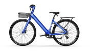 Minimalist Fitness Step-through e-Bike w/ up to 62 miles Max Operating Range and 20 MPH Max Speed - Bolt Blue