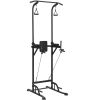 VEVOR Power Tower Dip Station, 10-Level Height Adjustable Pull Up Bar Stand