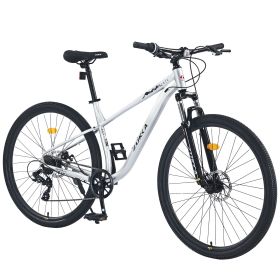 29 Inch Wheels 8 Speed Mountain Bike, for Men Women Boys and Girls, Front Suspension, Steel Frame