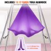 VEVOR Aerial Yoga Frame & Yoga Hammock, 9.67 ft Height Professional Yoga Swing Stand Comes with 13.1 Yards Aerial Hammock