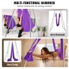 VEVOR Aerial Yoga Frame & Yoga Hammock, 9.67 ft Height Professional Yoga Swing Stand Comes with 13.1 Yards Aerial Hammock