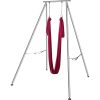 VEVOR Aerial Yoga Frame & Yoga Hammock, 9.67 ft Height Professional Yoga Swing Stand Comes with 6.6 Yards Aerial Hammock, Max 551.15 lbs Load Capacity