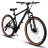 A24301 Mountain Bike 24 Inch Wheels, 21-Speed Mens Womens Trail Commuter City Mountain Bike