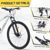 29 Inch Wheels 8 Speed Mountain Bike, for Men Women Boys and Girls, Front Suspension, Steel Frame