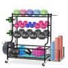 1 piece removable golf equipment storage rack basketball dumbbell roller sports gym storage rack