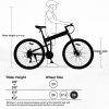 29" Folding Mountain Bike ,Suspension Fork,Aluminium Alloy Frame 21Speed Mountain Bike