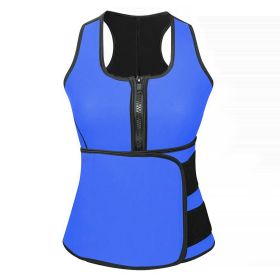 Waist Trainer For Women Body Shaper Waist Slimmer Clincher Trimmer for Weight Loss (Option: Blue 2XL)