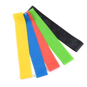 5 Level Resistance Rubber Bands Yoga Training Elastic Bands (Option: Green-0.7cm)