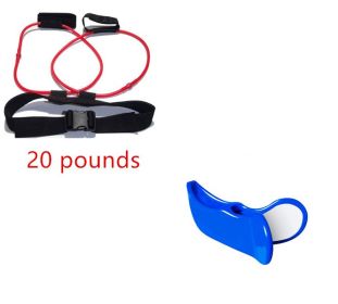 Fitness Women Booty Butt Band Resistance Bands Adjustable Waist Belt Pedal Exerciser For Glutes Muscle Workout Free Bag (Option: Red set-20pounds)