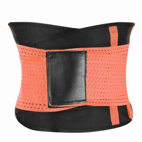 U-Shaped Slimming Waist Belt Body Abdominal Shapewear Sport Tummy Cincher Bands Office Ladies Postpartum Mothers (Option: S_Orange)