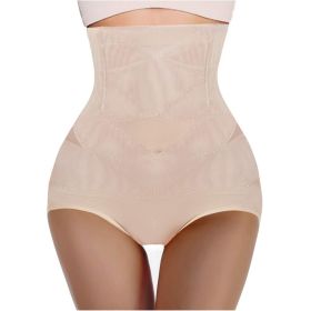 Womens' Tummy Control High Waist Trainer Body Shaper (Color: skin, size: L)