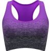 1pc/2pcs/3pcsMedium Support Two Tone Racer Back Sports Bra, Fitness Workout Running Yoga Bra