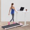 2 in 1 Under Desk Electric Treadmill 2.5HP; with Bluetooth APP and speaker; Remote Control; Display; Walking Jogging Running Machine Fitness Equipment