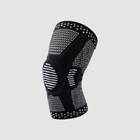 FitVille Wrap-up Knee Brace (Color: Black, size: L)