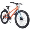 24 Inch Bicycles , Fat Tire Mountain Bike for Boys and Girls Age 10 + Years ,Dual-Disc Brake,Shimano 7-Speed ,Kids Beach and Snow Bicycle