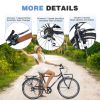 7 Speed, Steel Frame, Multiple Colors 26 Inch Vintage Style Bike,Retro Commute Bike for Women and Men