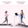 2 in 1 Under Desk Electric Treadmill 2.5HP; with Bluetooth APP and speaker; Remote Control; Display; Walking Jogging Running Machine Fitness Equipment